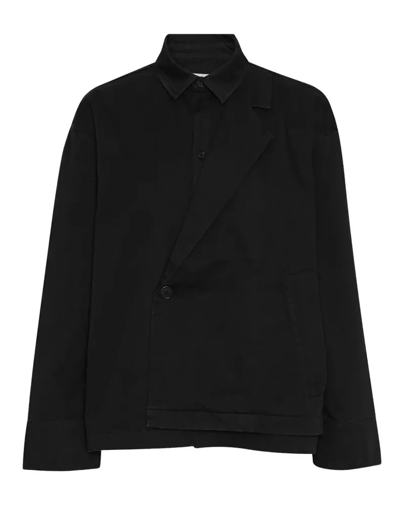Henrik Vibskov Asymmetrische Sjacoat Jacke - Schwarz Schwarz