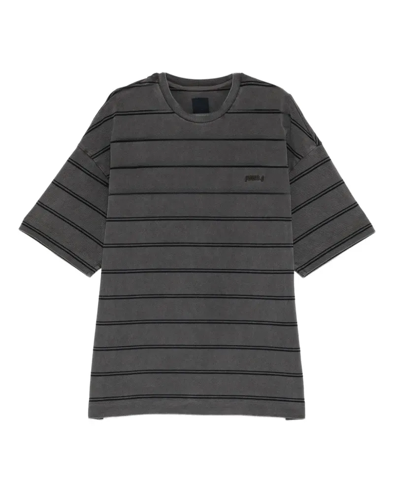 JUUN.J T-Shirt mit Logo-Stickerei - Grau Grau