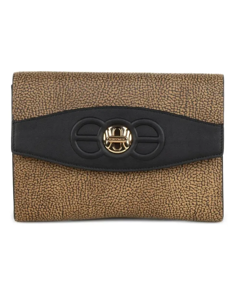 Borbonese logo-detail wallet - Braun Braun