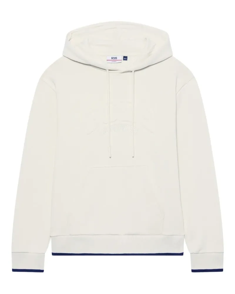 GCDS Hoodie mit Logo-Prägung - Nude Nude