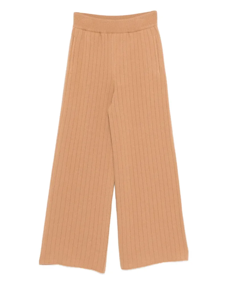 Eleventy Gerippte Hose - Braun Braun