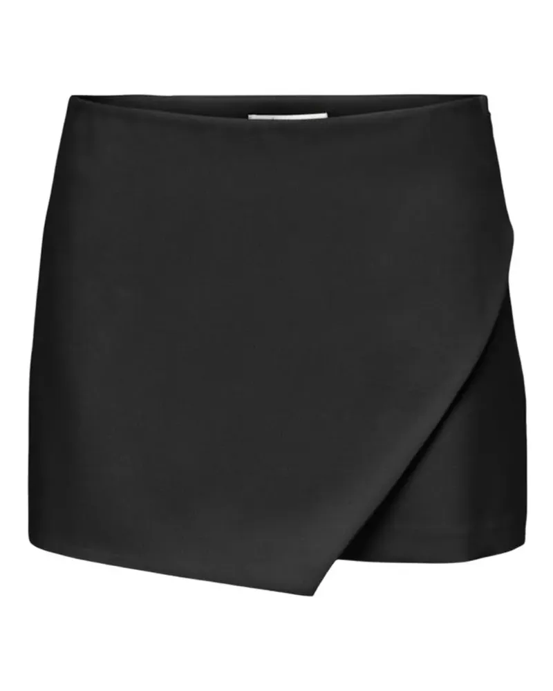 only Asymmetrischer Wickelrock - Schwarz Schwarz