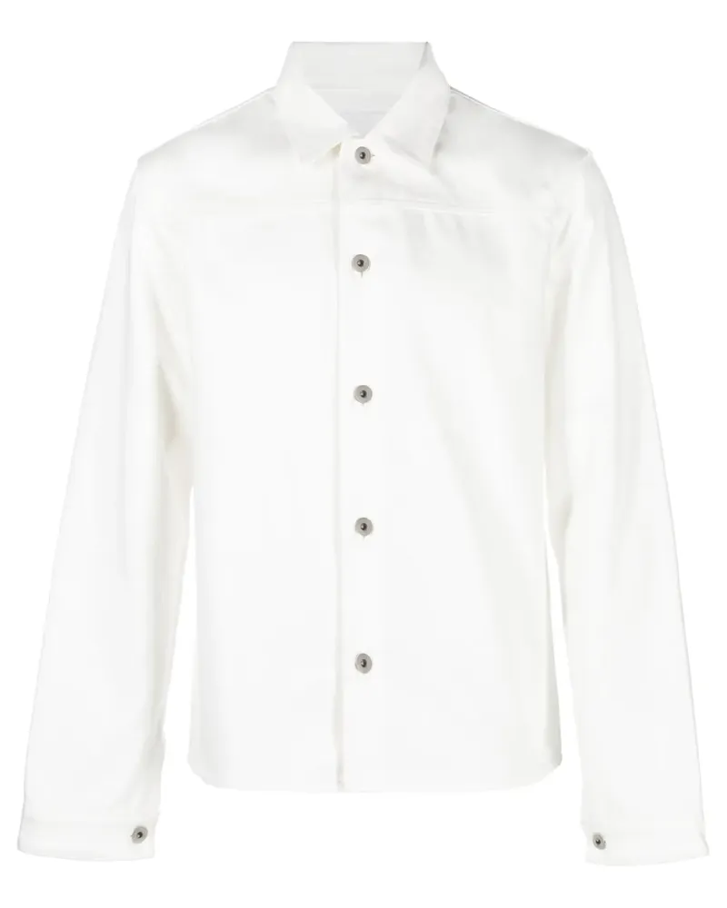 Jil Sander Klassisches Jeanshemd - Weiß Weiß