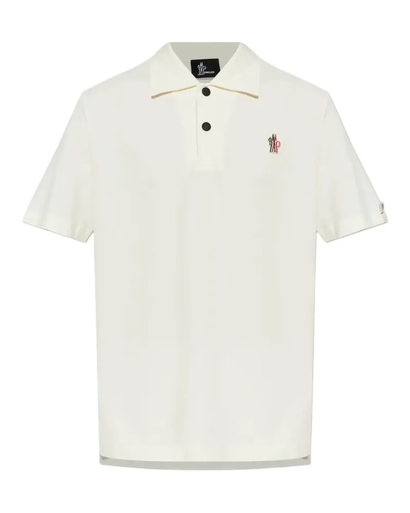 Moncler Day-Namic logo-patch polo shirt - Nude Nude