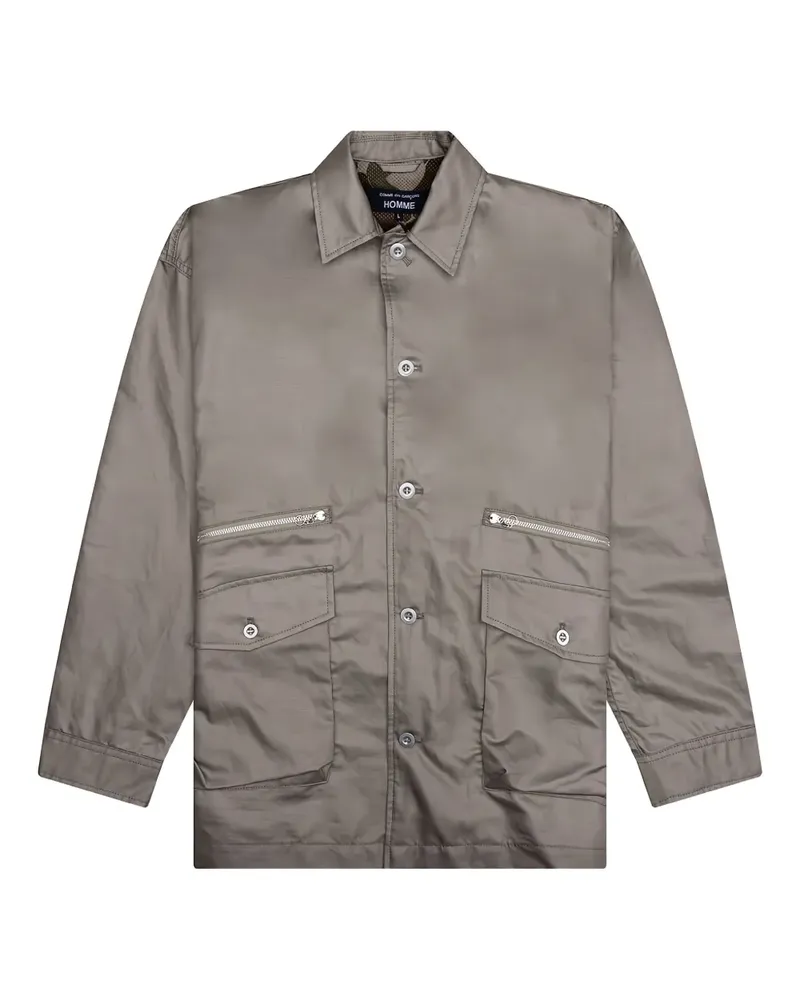 Comme des Garçons Hemdjacke mit Taschen - Grau Grau