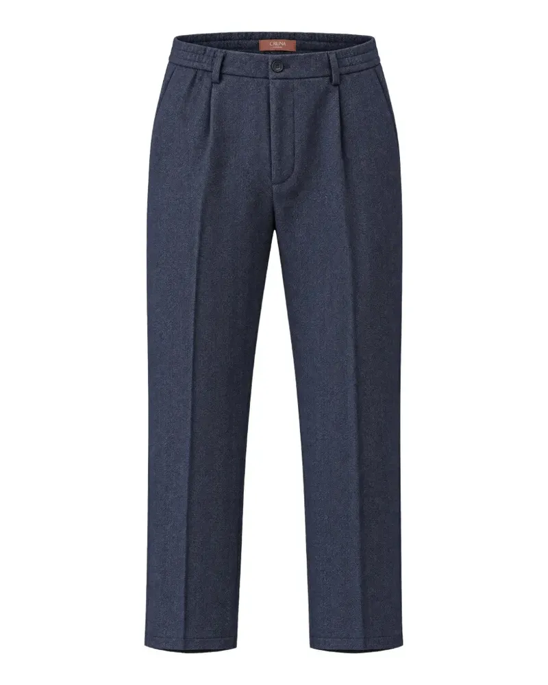 CRUNA Belleville Hose mit Fischgrätenmuster - Blau Blau