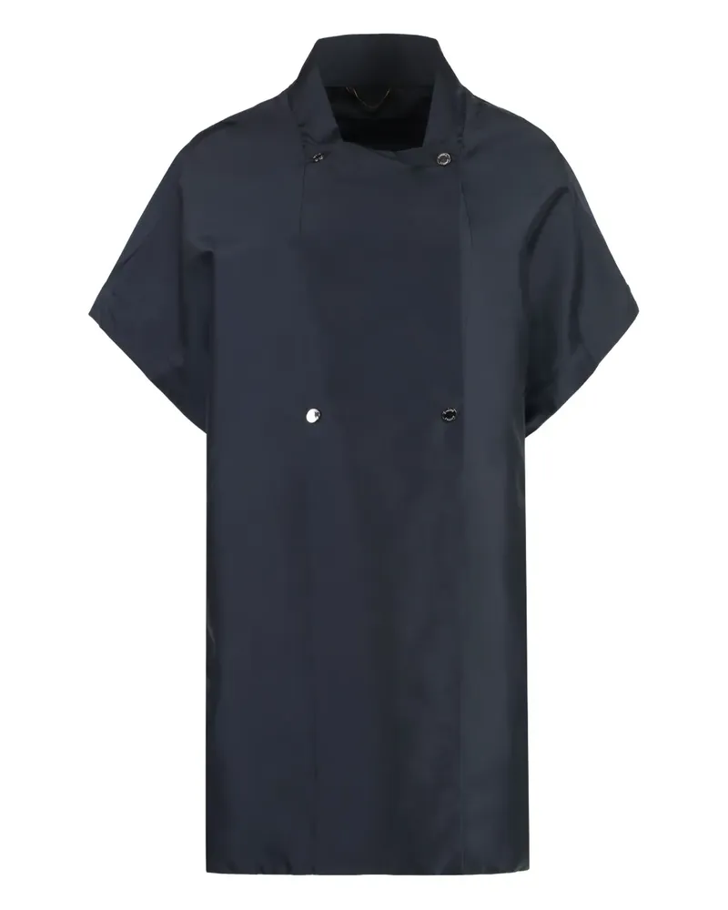 MOORER Kurzärmeliger Mantel - Blau Blau