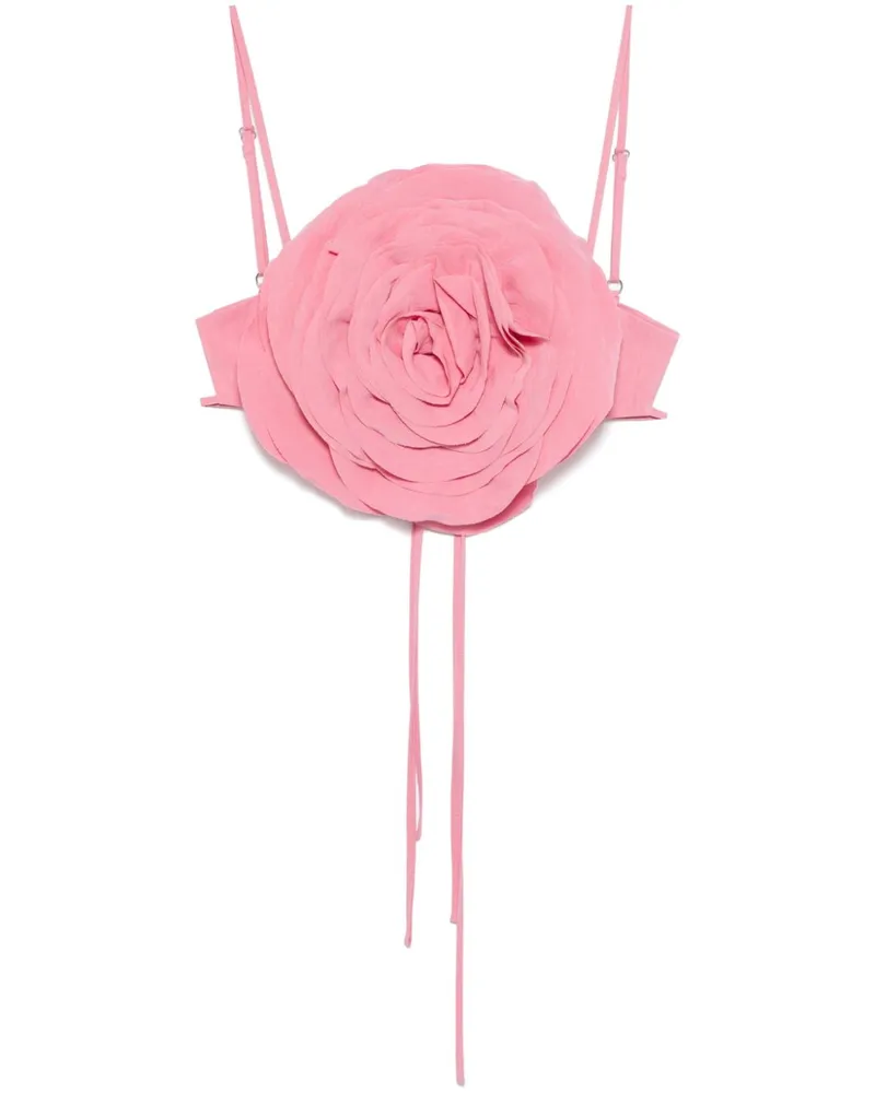 Blumarine Oberteil mit Applikationen - Rosa Rosa
