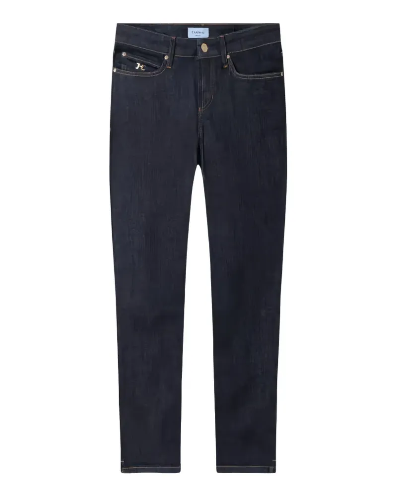 Cambio plaque-detail jeans - Blau Blau