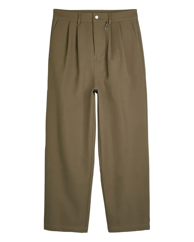 ONLY THE BLIND pleated twill trousers - Grün Grün