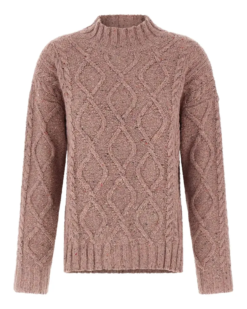 Twin-Set Pullover mit meliertem Effekt - Rosa Rosa