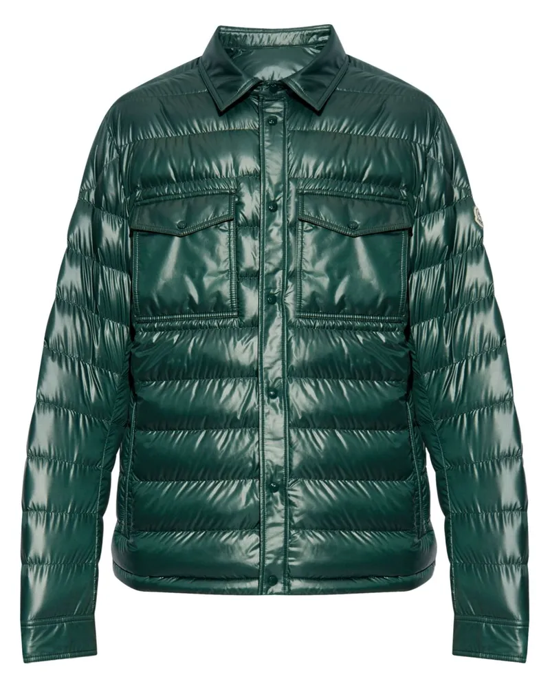 Moncler Gefütterte Jacke - Grün Grün