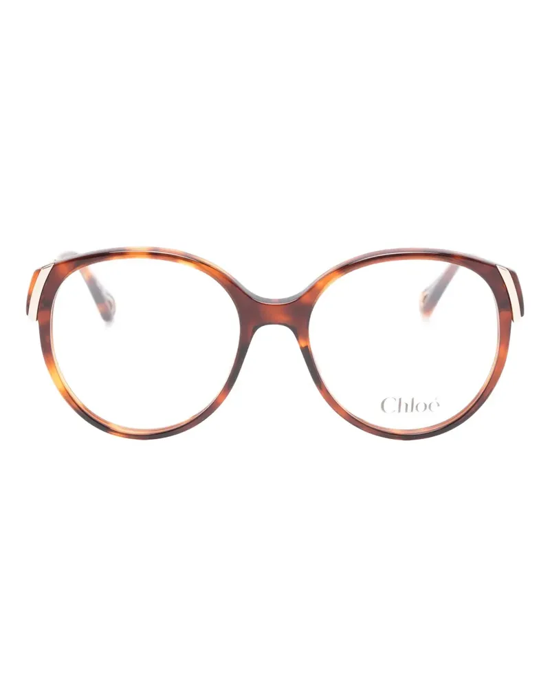 Chloé Brille mit rundem Gestell - Braun Braun