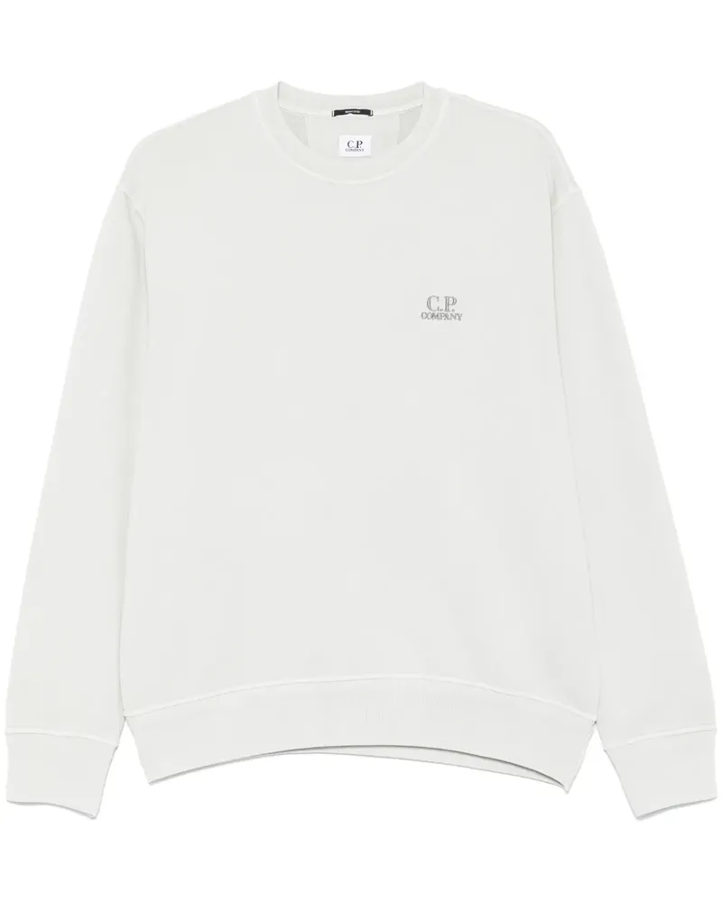 C.P. Company Sweatshirt mit Logo-Stickerei - Grau Grau