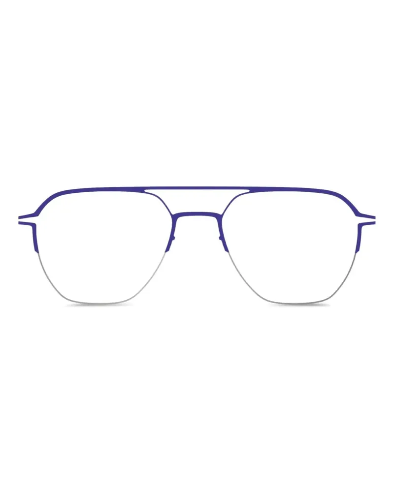 Mykita Pilotenbrille mit Doppelsteg - Schwarz Schwarz