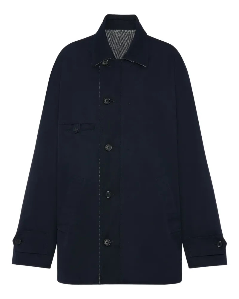 Maison Margiela Wendbare Jacke mit Fischgräten - Schwarz Schwarz