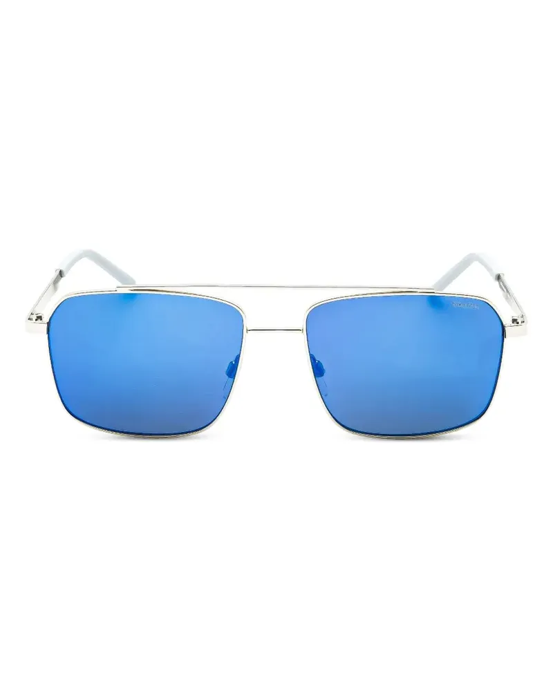 Nike Traveller Sonnenbrille mit eckigem Gestell - Silber Silber