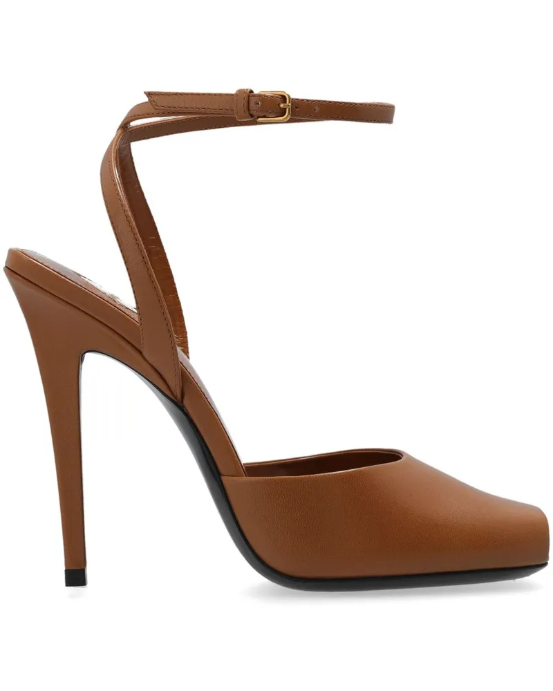 Saint Laurent Scandale Sandalen 110mm - Braun Braun