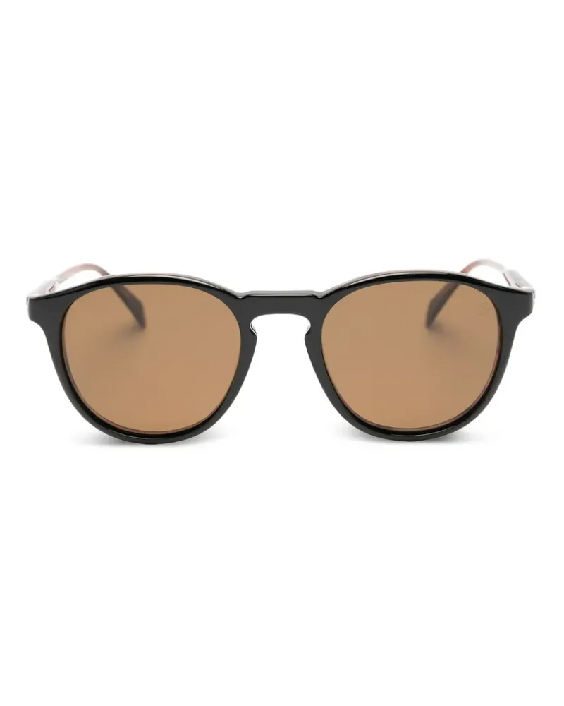 EYEWEAR by DAVID BECKHAM Brille mit rundem Gestell - Schwarz Schwarz