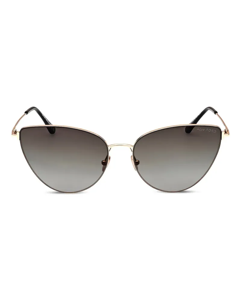 Tom Ford Sonnenbrille mit Cat-Eye-Gestell - Schwarz Schwarz