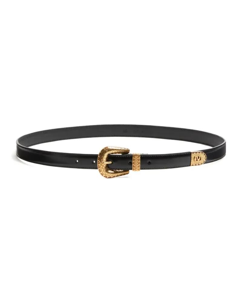 Valentino Garavani VLogo Signature Gürtel 20mm - Schwarz Schwarz
