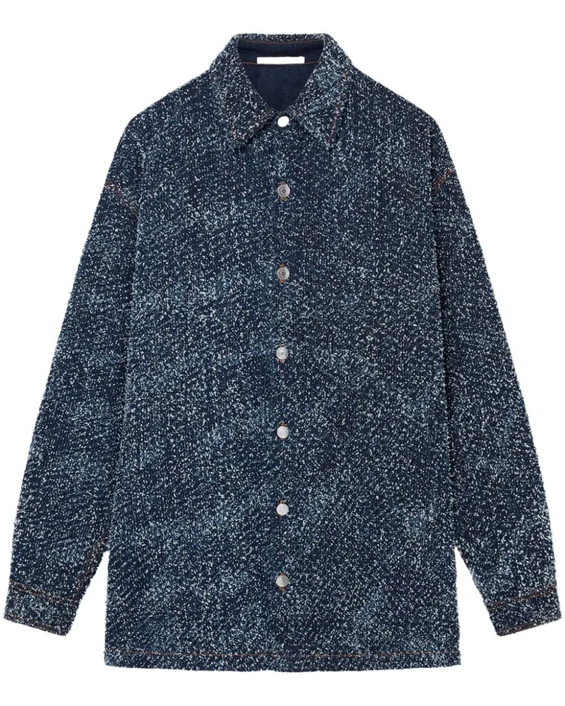 Stella McCartney Oversized-Mantel im Bouclé-Look - Blau Blau