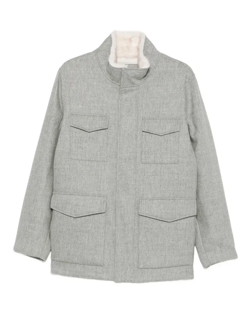 Gran Sasso Jacke mit Shearling-Kragen - Grau Grau