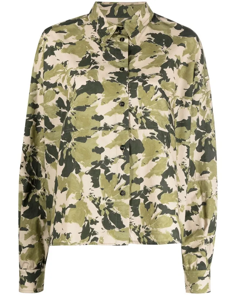 Woolrich Hemd mit Camouflage-Print - Grün Grün