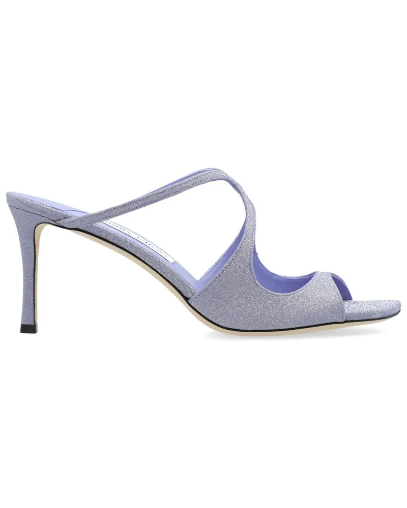 Jimmy Choo Anise Pantoletten mit Cut-Outs 75mm - Blau Blau