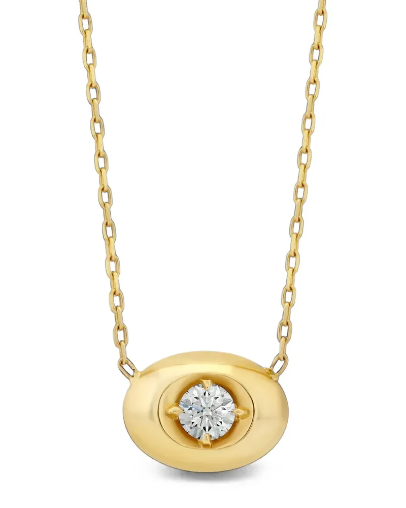 Lizzie Mandler Halskette mit Diamant-Sternanhänger - Gold Gold