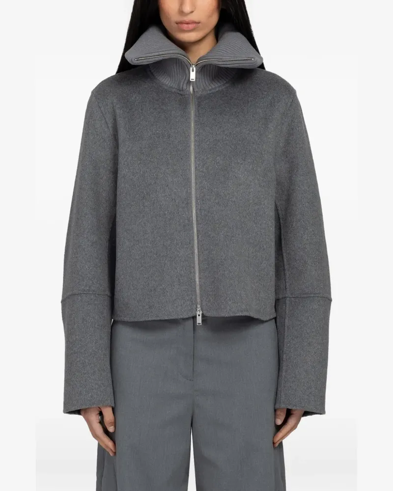 Samsøe & Samsøe Sacleo ribbed-neck jacket - Grau Grau