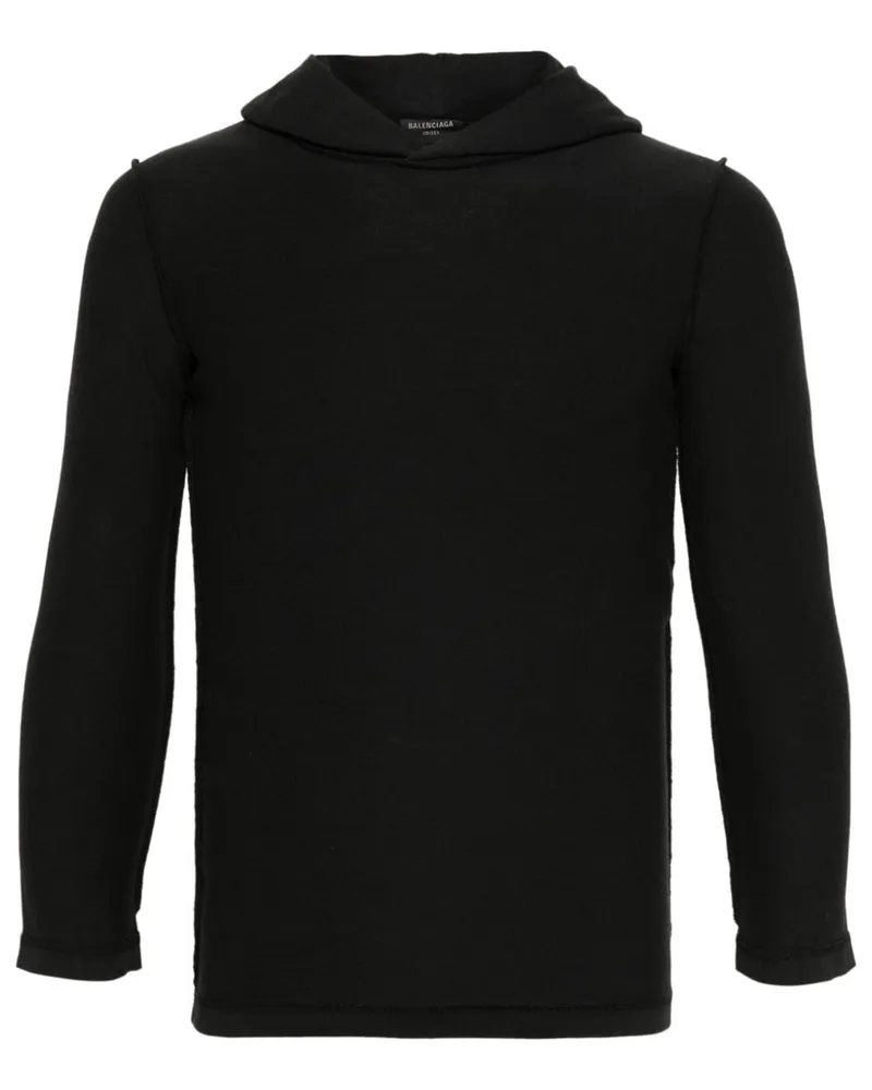 Balenciaga Inside-Out Hoodie - Schwarz Schwarz