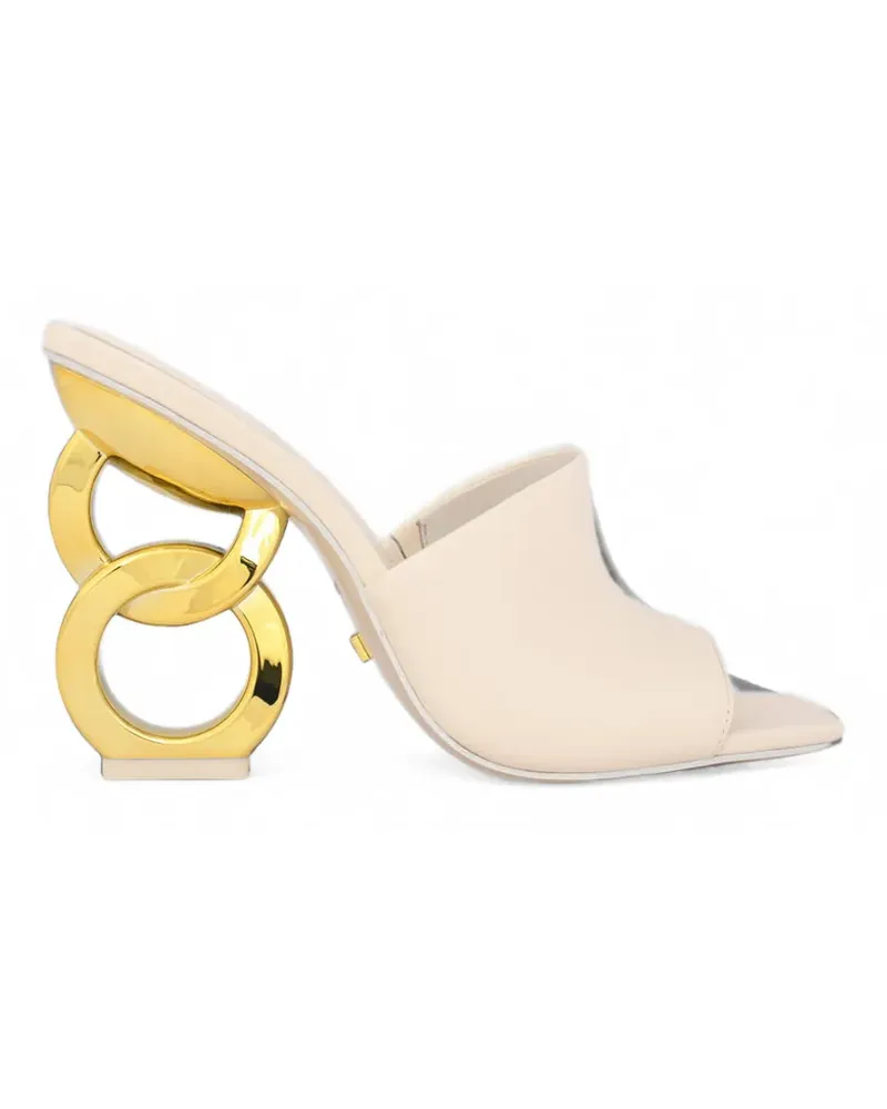 Kat Maconie Ebba chain-link heel sandals - Weiß Weiß