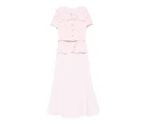 Spitzenkleid mit Gürtel - Rosa