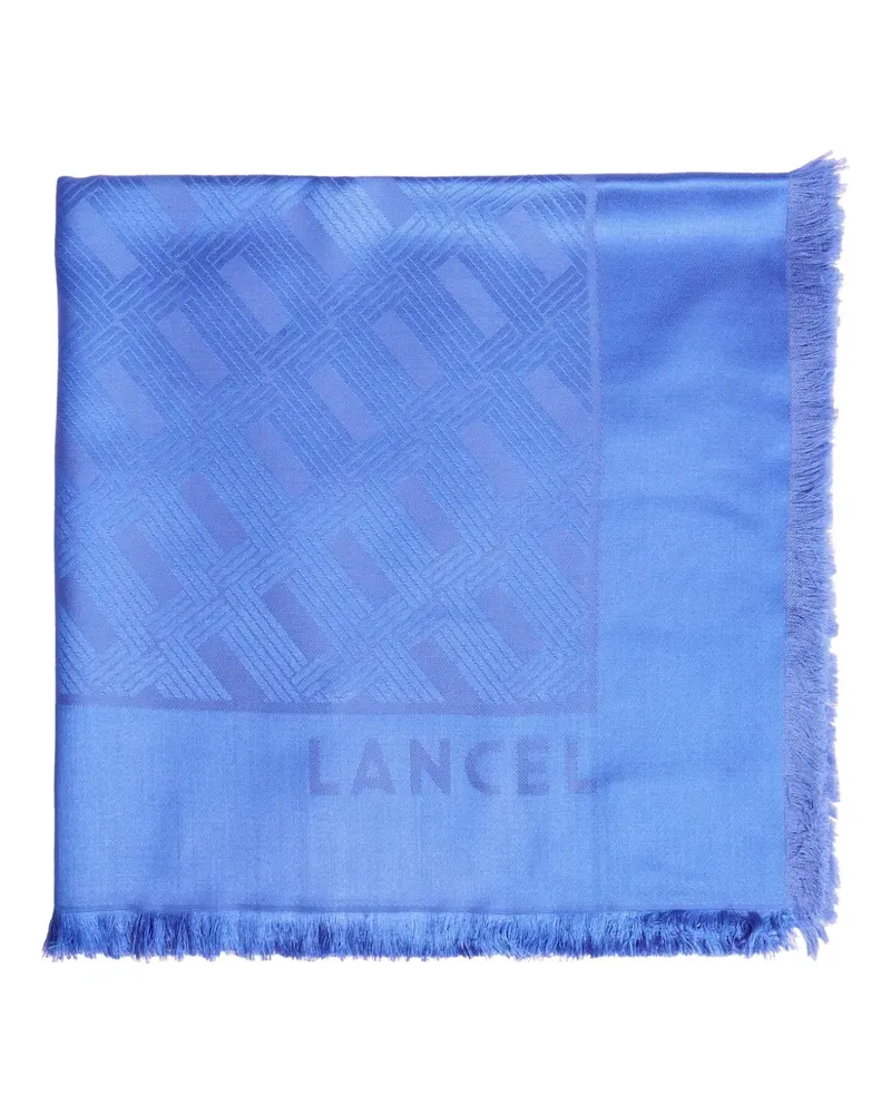 Lancel Schal mit Monogramm - Blau Blau