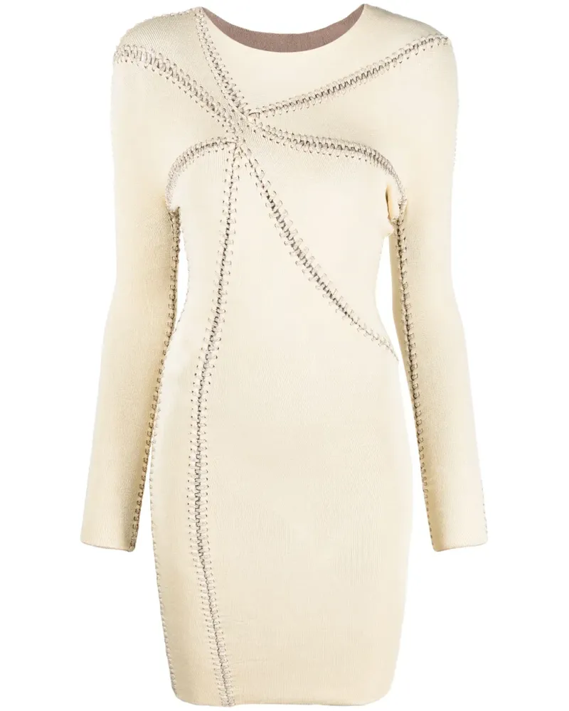 Isa Boulder Midikleid mit Stickerei - Nude Nude