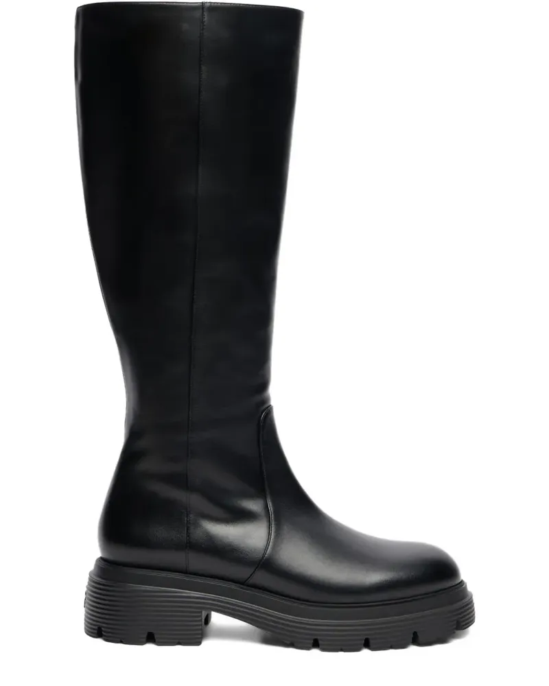 Stuart Weitzman Hudson Lite Stiefel mit Profilsohle 40mm - Schwarz Schwarz
