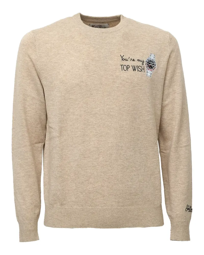MC2 Saint Barth Bestickter Pullover - Nude Nude