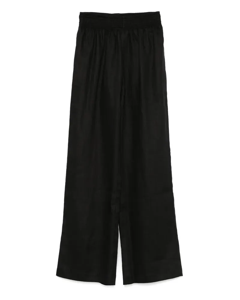 Ermanno Scervino Hose aus Leinen - Schwarz Schwarz