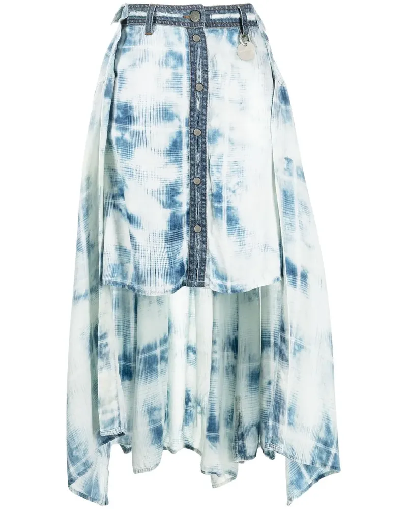 Diesel Rock mit Batikmuster - Blau Blau