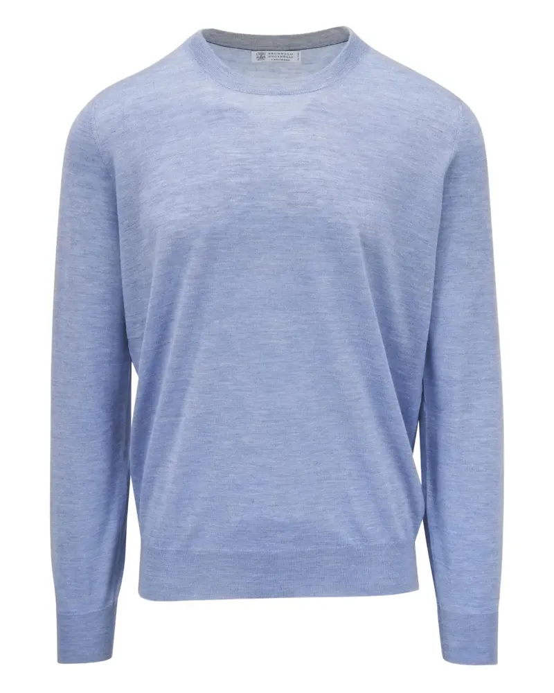 Brunello Cucinelli Pullover mit Rundhalsausschnitt - Blau Blau