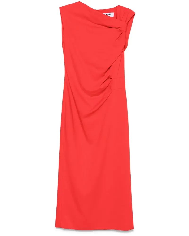 MSGM Asymmetrisches Midikleid - Rot Rot