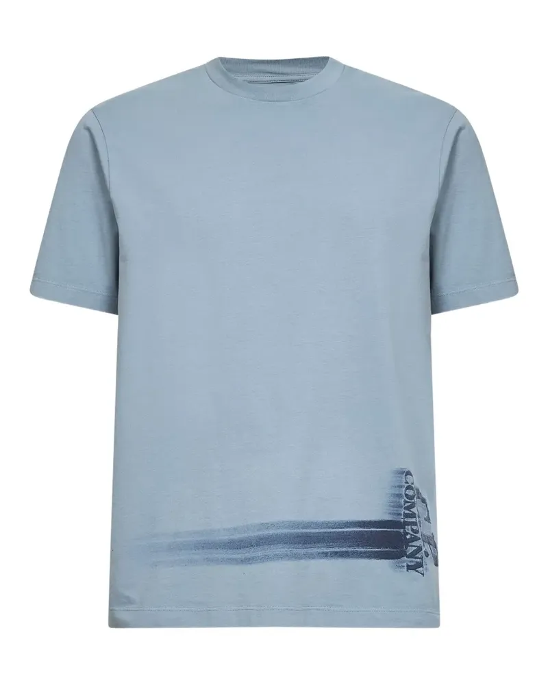 C.P. Company graphic-print logo T-shirt - Blau Blau