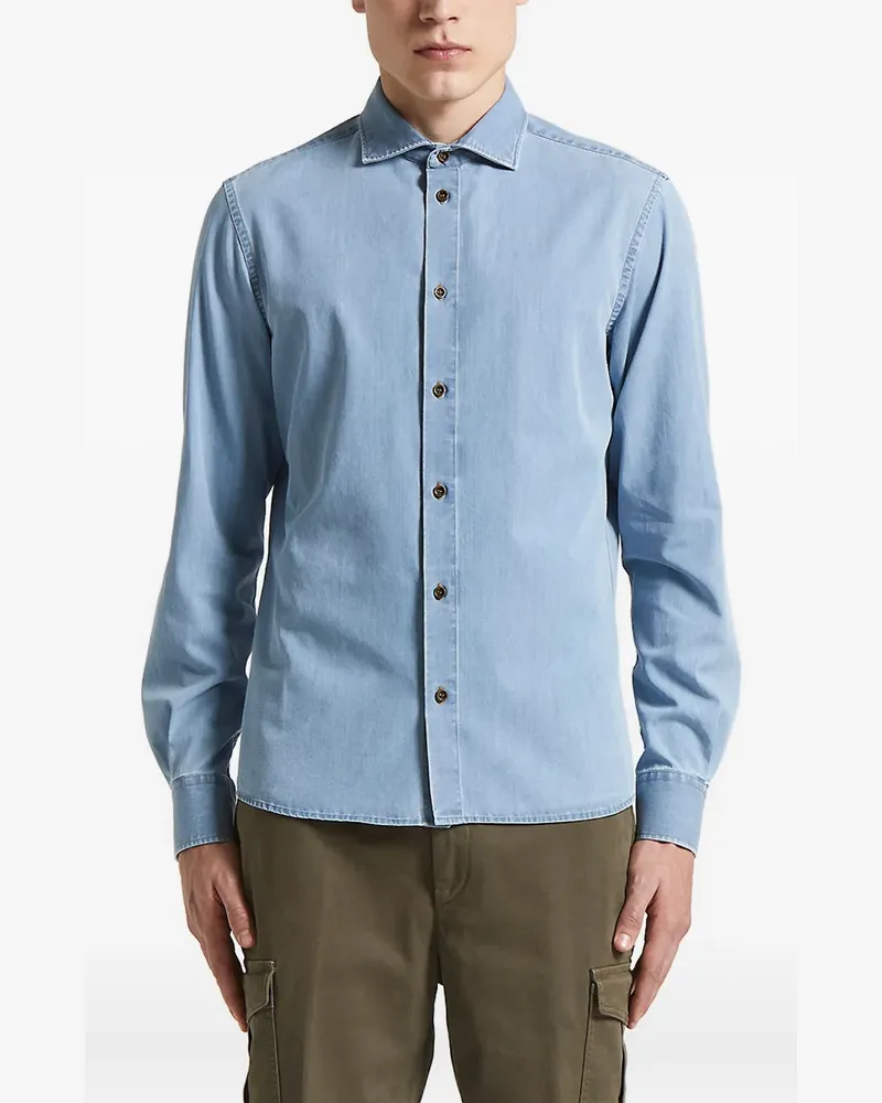 Peserico Langärmeliges Hemd - Blau Blau