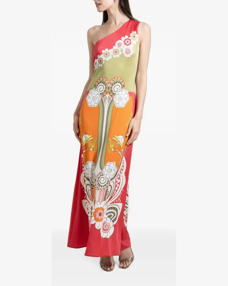 La DoubleJ Ambrosia Placée one-shoulder maxi dress - Rot Rot