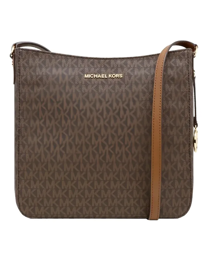 Michael Kors large Jet Set monogram shoulder bag - Braun Braun