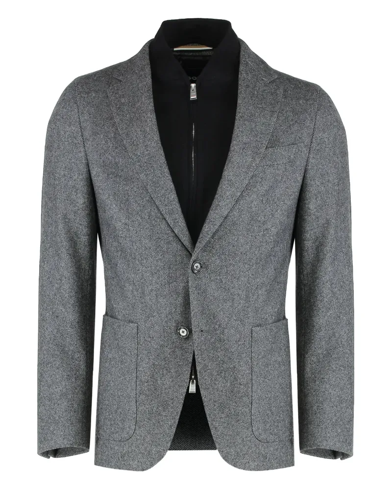 HUGO BOSS integrated-bib blazer - Grau Grau