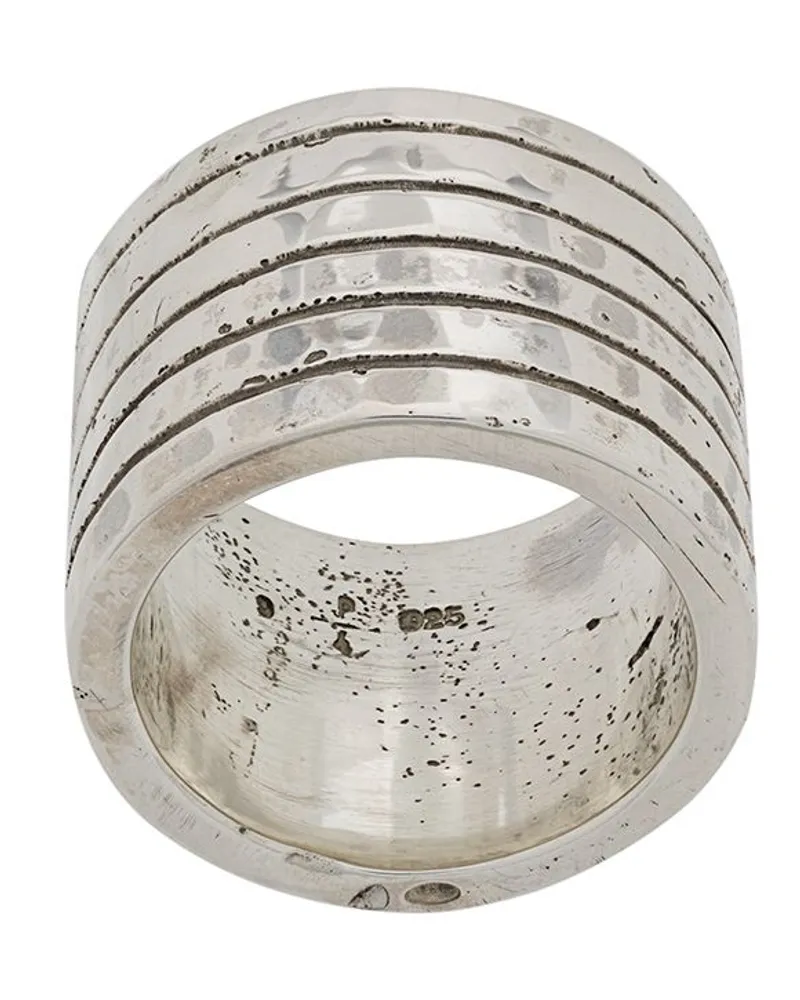 Parts Of Four Plane' Ring - Silber Silber
