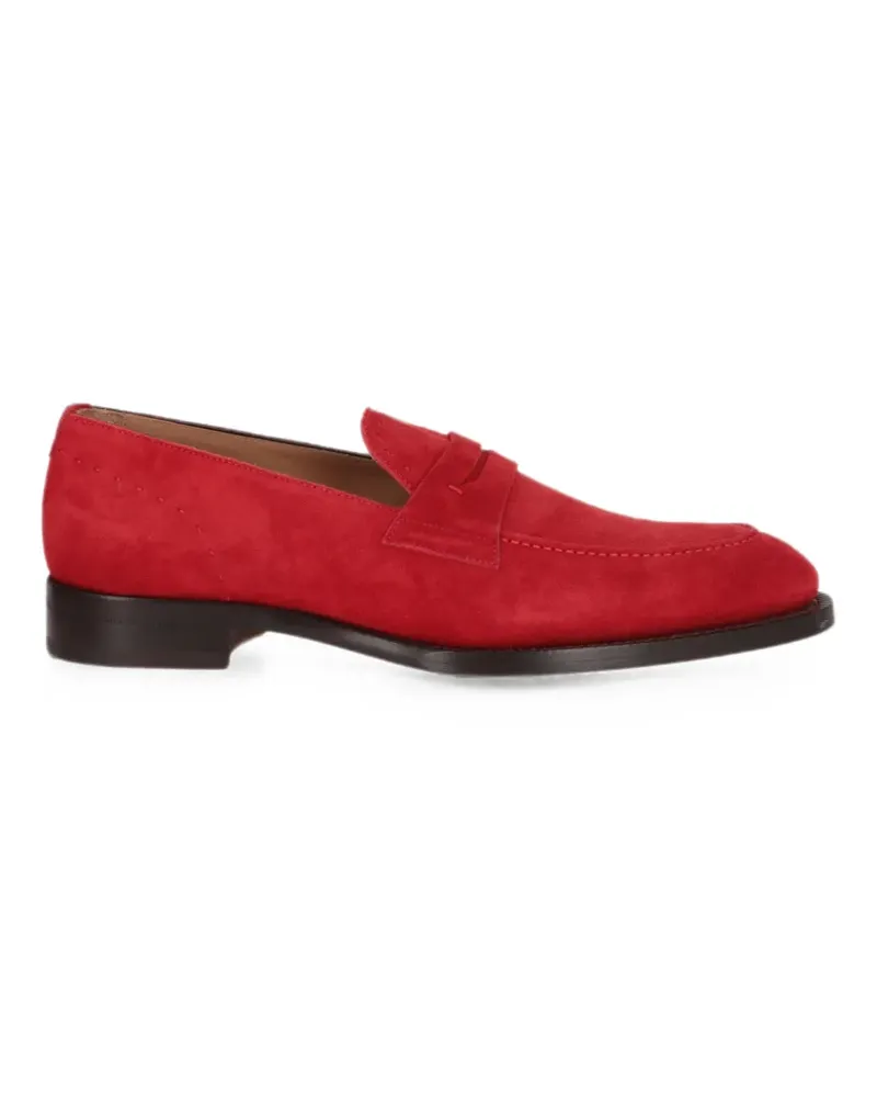 Isaia penny suede loafers - Rot Rot