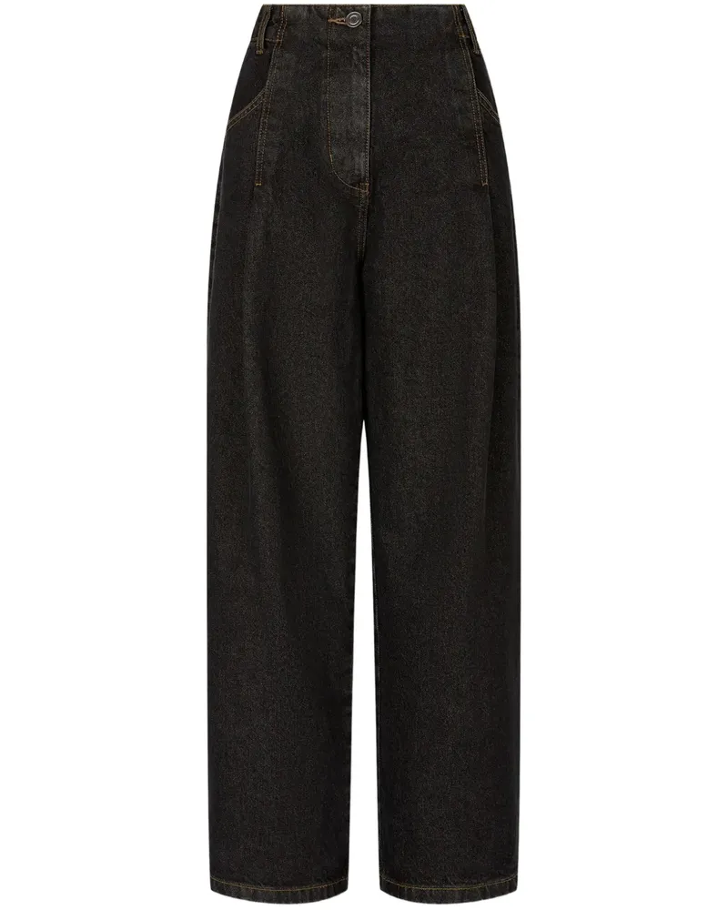 STUDIO TOMBOY Jeans mit hohem Bund - Grau Grau